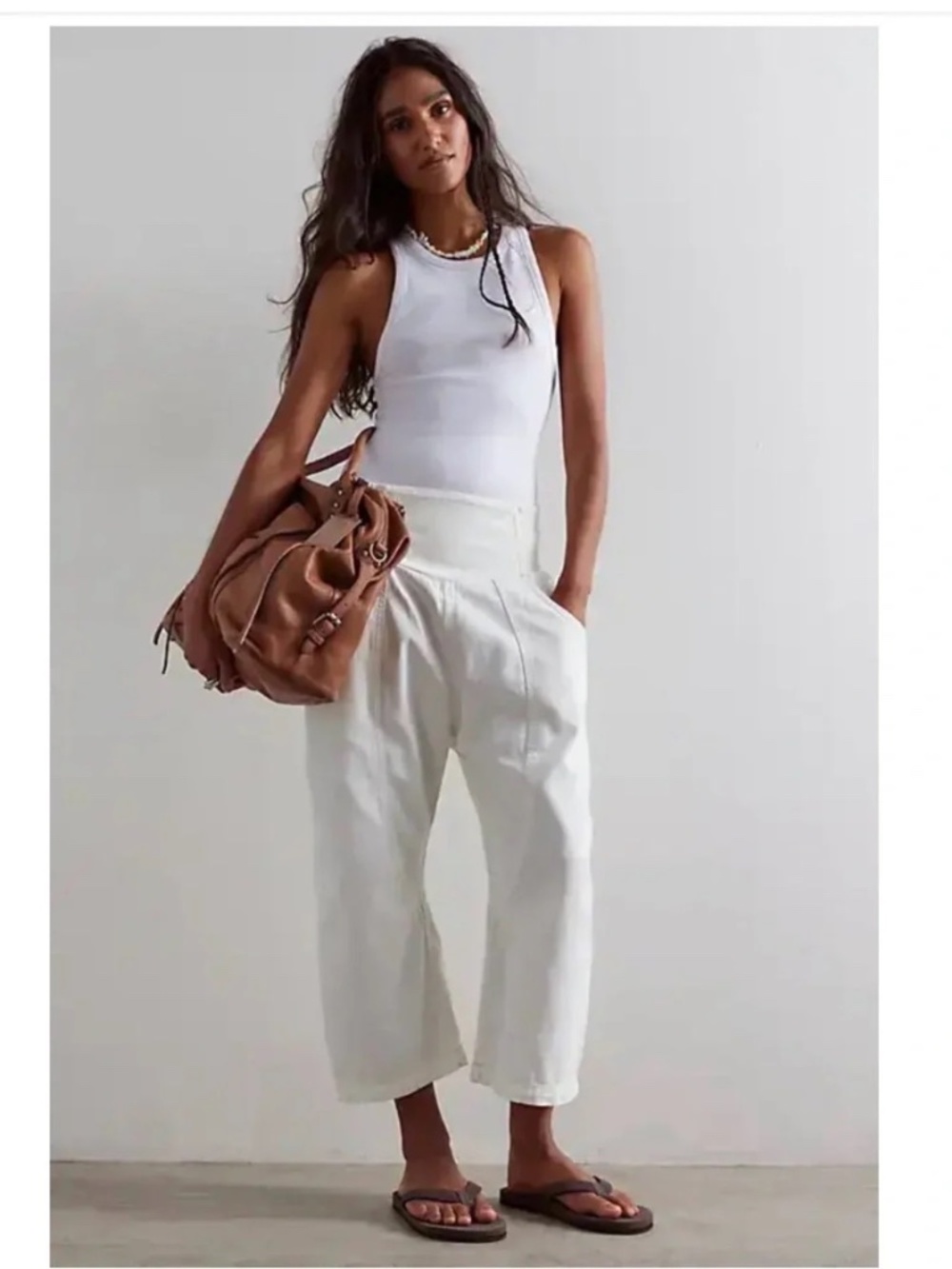 FREE PEOPLE We The Free Lunan Crop Harem XS